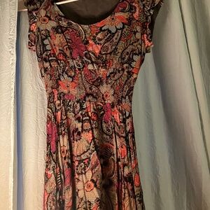 American rag- Mini sleeveless paisley dress